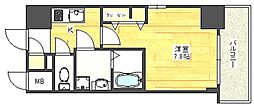 ワールドアイ江坂アルバ 1Kの間取図画像