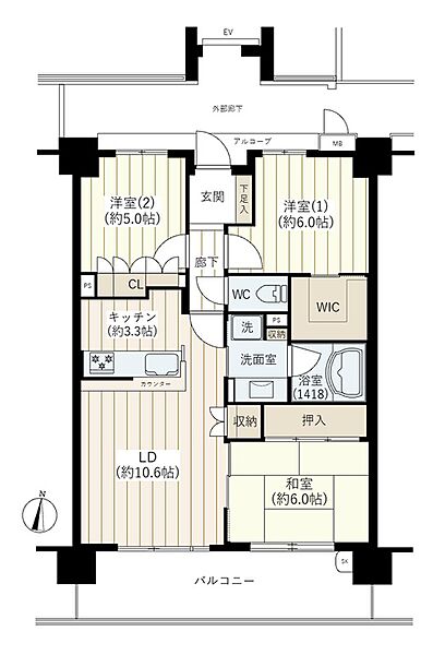 間取りを拡大表示