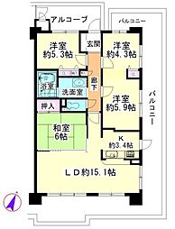 サンマンションエルステージ松阪一番館 4LDKの間取図画像