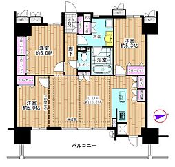 ダイアパレス桑名駅前 3LDKの間取図画像