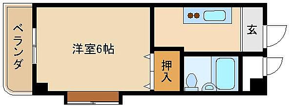 兵庫県高砂市荒井町中新町(賃貸マンション1K・3階・19.50㎡)の写真 その2