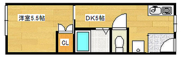 兵庫県神戸市須磨区北町1丁目(賃貸マンション1DK・3階・21.87㎡)の写真 その2