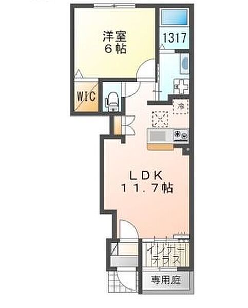 兵庫県姫路市奥山(賃貸アパート1LDK・1階・43.21㎡)の写真 その2