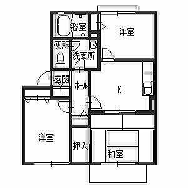 兵庫県加東市上滝野(賃貸アパート3K・2階・50.54㎡)の写真 その2