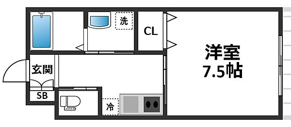 兵庫県神戸市須磨区一ノ谷町2丁目(賃貸アパート1K・1階・27.20㎡)の写真 その2