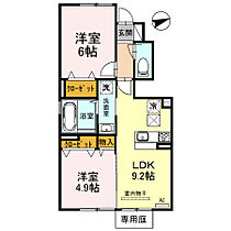 兵庫県三木市大村（賃貸アパート2LDK・1階・47.92㎡） その2