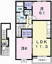 兵庫県相生市汐見台（賃貸アパート2LDK・2階・57.57㎡） その2