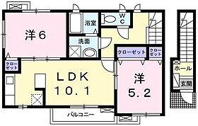 兵庫県姫路市大津区恵美酒町2丁目（賃貸アパート2LDK・2階・50.93㎡） その2