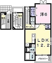 兵庫県揖保郡太子町立岡（賃貸アパート1LDK・3階・53.01㎡） その2