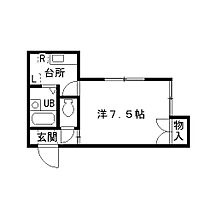 ベルジュ犀川 201号室 ｜ 石川県金沢市法島町17-24（賃貸アパート1K・2階・22.56㎡） その2