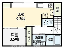 間取図画像 1LDK