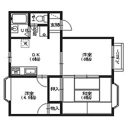 イルネージュ 3DKの間取図画像