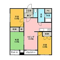 グランヴェルジェ有松 603号室 ｜ 石川県金沢市有松5丁目9-12（賃貸マンション3LDK・6階・74.28㎡） その2