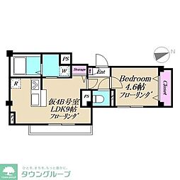 三鷹市新川6丁目マンション 1LDKの間取図画像