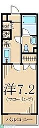 センチュリー小平美園町 1Kの間取図画像