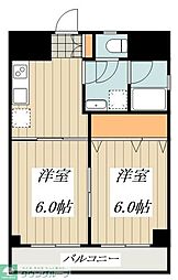 ウェルシートップA 2Kの間取図画像