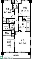 ペルシャモン上水 3LDKの間取図画像