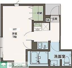 Agrande Nishi-Kokubunji 1Kの間取図画像