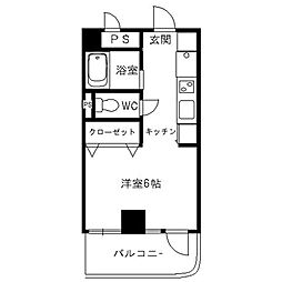 MAPLERIDGE ワンルームの間取図画像
