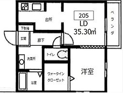 間取図画像 1LDK