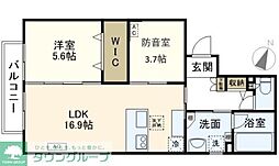 ポルテ いちか 1SLDKの間取図画像
