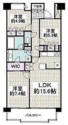 シエールグラン洋光台南公園 3LDKの間取図画像