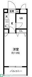 プレンディ戸塚 1Kの間取図画像