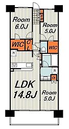 シティテラス横濱戸塚 3LDKの間取図画像