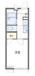 レオパレスBELL・NICE 1Kの間取図画像