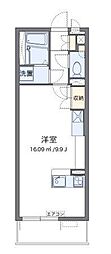 レオネクストモリシゲ ワンルームの間取図画像