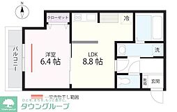 QUIET CRAB HOUSE 鎌倉サーフ 1LDKの間取図画像