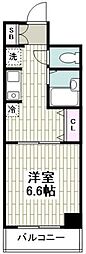 カサハラビル東戸塚 1Kの間取図画像