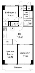 スカイパレス東戸塚 3LDKの間取図画像
