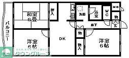 ダンデライオン鵠沼 3DKの間取図画像
