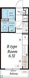 リブリ・華くげぬま 1Kの間取図画像