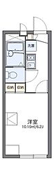 レオパレスマルスン 1Kの間取図画像