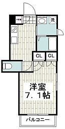 ラルーチェ 1Kの間取図画像