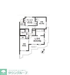 RELiS藤沢本町 3LDKの間取図画像