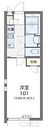 POCKETPARK 1Kの間取図画像