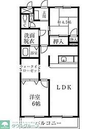 湘南第二ホーワマンション 2LDKの間取図画像