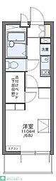 レオパレス伊勢吉 1Kの間取図画像