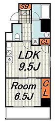 ドムス常盤 1LDKの間取図画像