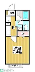 サニーレジデンス戸塚 1Kの間取図画像