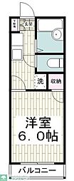 リファレンス戸塚 1Kの間取図画像