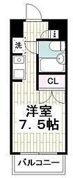 メゾン・ド・セニュール ワンルームの間取図画像