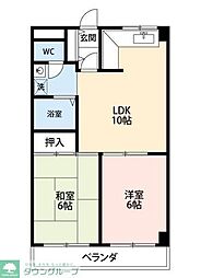 ナカマチビル 2LDKの間取図画像