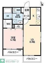 MTレジデンス立場 1LDKの間取図画像