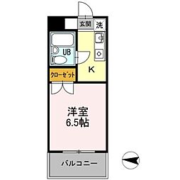 メゾン・ド・ドリーム横浜 1Kの間取図画像