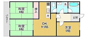 滋賀県栗東市安養寺１丁目（賃貸マンション2LDK・3階・56.16㎡） その2