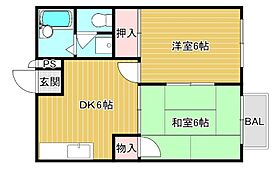 足利A  ｜ 滋賀県栗東市上鈎（賃貸アパート2DK・2階・39.74㎡） その2